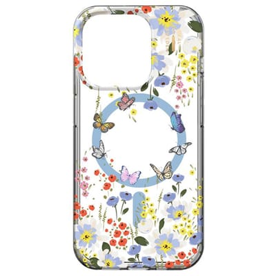 iDeal of Sweden Clear Case geschikt voor MagSafe geschikt voor iPhone 15 Pro - Artistic Garden