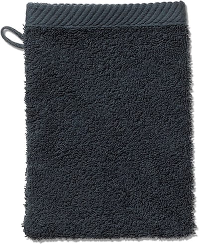Washandje, Set van 3 Stuks, 15 x 21 cm, Graniet Grijs, Katoen - Kela | Ladessa