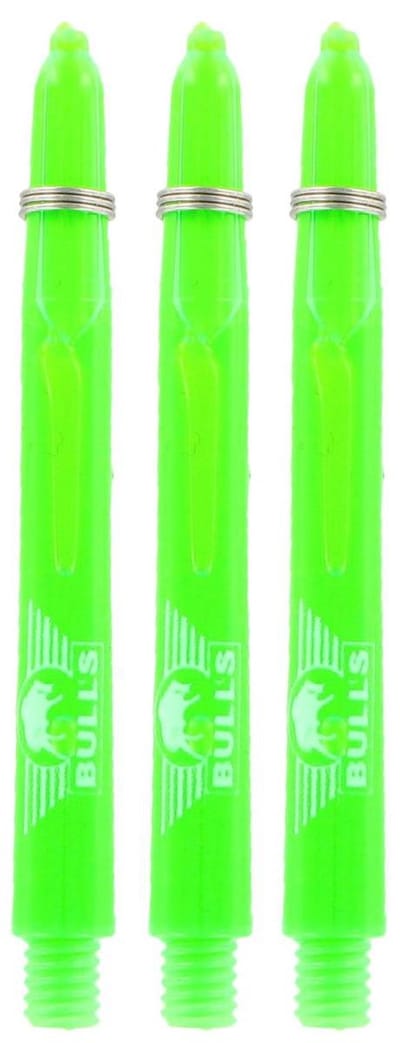 Bull's Nylon Glowlite Green - Dart Shafts Medium