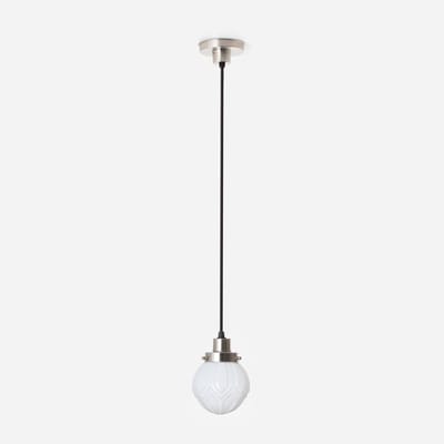 Hanglamp aan snoer Victory 20's Matnikkel - Art Deco Trade