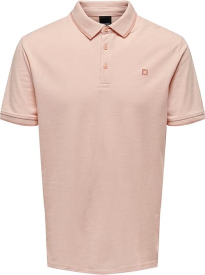 ONLY & SONS ONSFLETCHER LIFE SLIM SS POLO NOOS Heren Poloshirt - Maat XS
