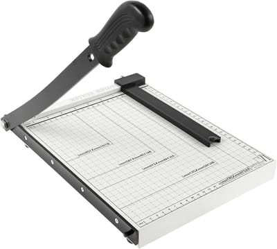 Handmatige papier snijmachine voor A4/A3/A5/B5/B6/B7 met magnetische klem en 4 antislipvoetjes, ideaal voor het snijden van foto's, documenten en papier.