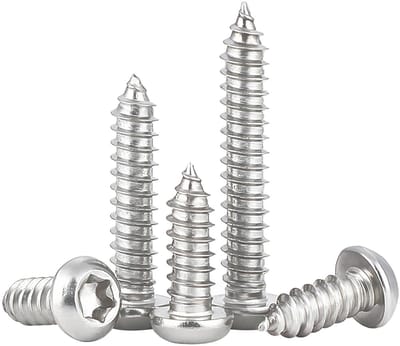 100 Stuks M3 x 25mm Zelftappende Schroeven, Torx Platte Kop, Roestvrij Staal, Zelfborende Schroeven voor Diverse Toepassingen