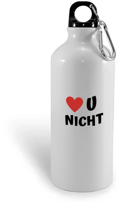 Hacebo® - love u nicht waterfles - Nicht - de liefste nicht - verjaardag - cadeautje voor nicht - nicht artikelen - kado - geschenk - water fles - 400ML