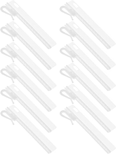 Verstelbare Gordijnhaken, 50 Stuks, Plastic Haken voor Gordijnen, Ringen, Clips, Geschikt voor Woonkamer en Badkamer Decoratie
