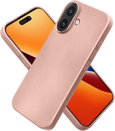 kwmobile telefoonhoesje geschikt voor Apple iPhone 17 - Hoesje voor smartphone - Back cover in metallic roségoud