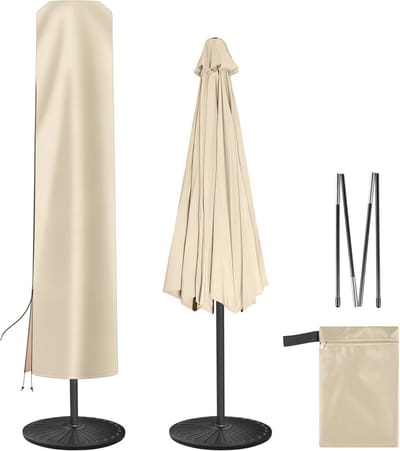 Waterdichte parasolhoes voor terras - Bescherming voor 2,1 m - 3,7 m vierkante en offset parasols