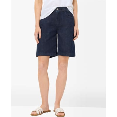 Brax Dames Bermuda  Style MAINE B CLEAN DARK BLUE, denim donkerblauw, maat 38