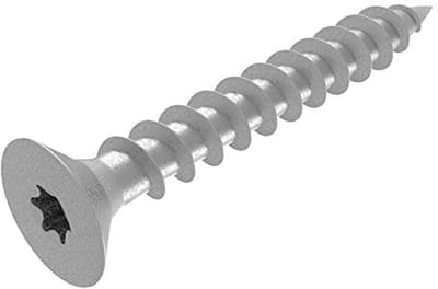 Houtschroeven 5 x 40 mm roestvrij staal V2A - Volledige schroefdraad, TX/binnenzeskant