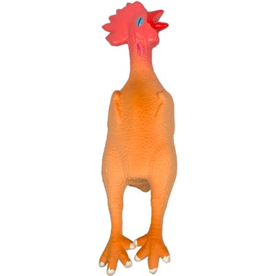 Duvoplus - Speelgoed Voor Dieren - Hond - Latex Piepende Kip 47cm Meerkleurig - 1st