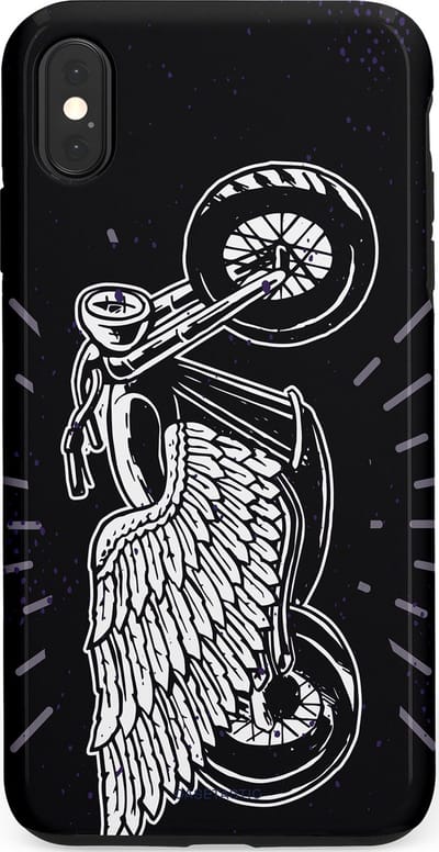 Casetastic Hoesje Geschikt voor Apple iPhone Xs Max - Stijlvolle Beschermende Duo-layer Case - Retro highway