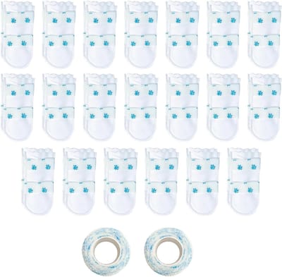 40 stuks hondensokken, 2 stuks bandages, pootbescherming outdoor, ademende pootbescherming hond letsel, antislip hondensokken, lekbescherming voor binnen en buiten, hardlopen