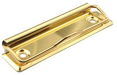MTTproducts- Board Clip - Sterke Metalen Veer - Klemclip - Wandmontage - Lichtgewicht - Hoogwaardig Metaal - 12 cm Lengte - Klembordclip