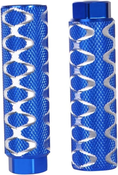 Fiets Pedaal Steunen - Voetsteunen Fiets - Fietsreparatie Ondersteuning - Antislip Textuur - 10x2.8 cm - Blauw