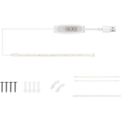 Bandes lumineuses pour plantes d'intérieur - LED rouges et bleues - Lampe de culture pour plantes hydroponiques - Supplément lumineux pour plantes succulentes 30cm 1 Strip bleu/rouge