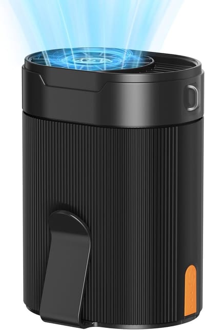 Tailleventilator - Oplaadbaar 3000 mAh - Tot 25 Uur Gebruikstijd - 4 Snelheden - Handsfree Voor Werk & Outdoor