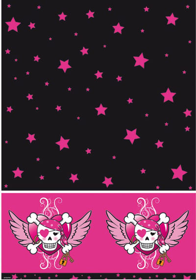 Pink Pirate Girl Tafelkleed - 130x180 cm