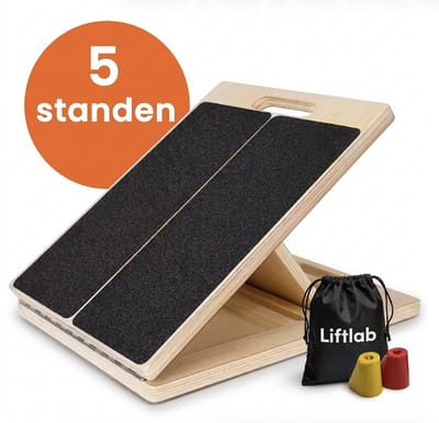 Premium Slant board – stretch board – kuit stretcher - Incline Board - Squat Wedge - squad block - 5 standen verstelbaar