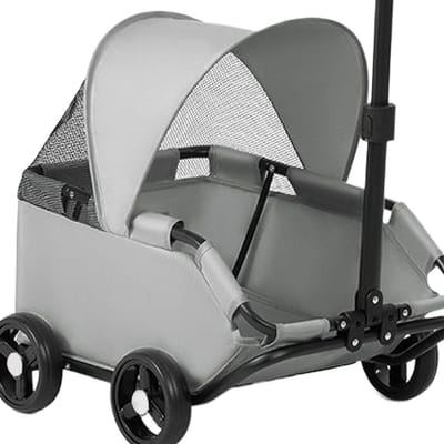 Kinderwagen voor huisdieren - Reisbuggy Hond Kat - Comfortabel Reizen - Geventileerd Ontwerp - 54 x 36 x 26 cm