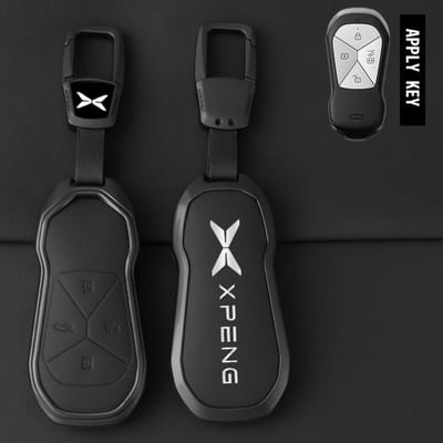 Zinklegering Auto Sleutelhoes Cover Shell Voor Xpeng Xiaopeng G6 G9 P7 P7I G3 G3I P5 - Beschermer Tas Auto Styling Accessoires black