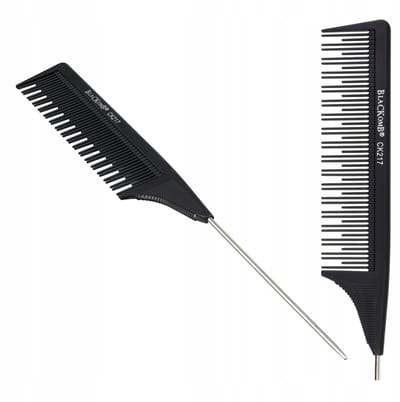 Poniks Blackcomb Toupeteer Kam met Metalen Punt - CK217