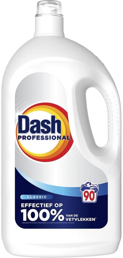 Dash Professional vloeibaar wasmiddel Classic wit 4,05 liter 90 wasbeurten (8700216747967)
