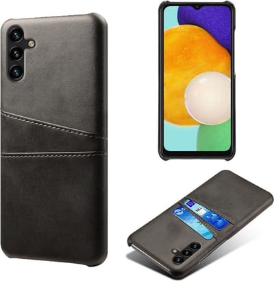 Coverup Hoesje - Geschikt voor Samsung Galaxy A14 Hoesje - Coverup Dual Card Back Cover - Zwart