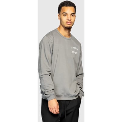 In Gold We Trust The Organic Crewneck Organic Grey Size: XS | Sweaters Outlet | Unisex | Grijs