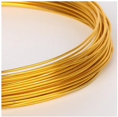 Bloemist Draad - Metaaldraad Ambacht - Bloemen Schikken - Flexibel Buigbaar - 10 Meter - Goud