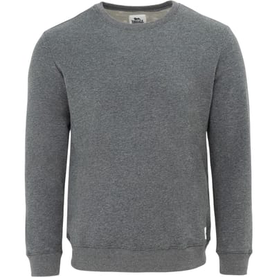 Lonsdale Heren Crew Neck Regular Sweatshirt met lange mouwen (Donkergrijs mergel)