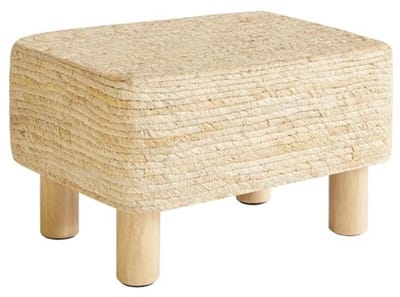 Beige Voetenhocker voor Comfort en Stijl