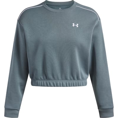 Under Armour Rival Fleece Piped Crew Sweatshirt Dames-blaugrau