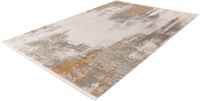 Batucci Modena Vloerkleed - Laagpolig - Modern Tapijt - Zilver Goud - Hotel-chique Stijl - Duurzaam en Comfortabel