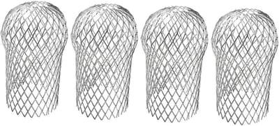 TOVBMUP 4 stuks dakgootroosters - dakgootfilters - bladroosters - filteren effectief gevallen bladeren en takken - voor daken, afvoeren en andere toepassingen.