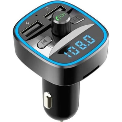 Activiteit-T25 Bluetooth 5.0 Draadloze Zender 50 FM Dubbele USB Autolader Handsfree MP3-speler TF-kaart