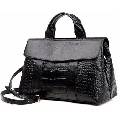 Echt Leer Krokodillenpatroon Handtas Grote Capaciteit Dames Tas Nieuwe Europese en Amerikaanse Mode Veelzijdige Crossbody Enkele Schouder Dames Tas gray
