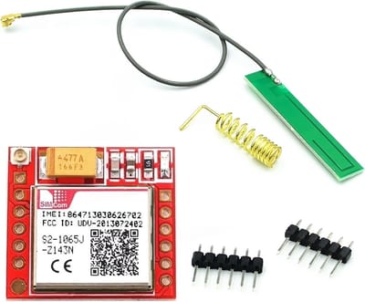 GPRS Adapterkaart - GSM Module - Seriële Communicatie - Quad-Band Frequentie - Compact Formaat