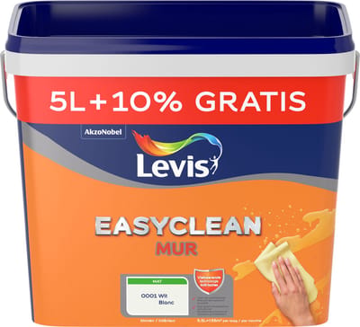 Levis - Easyclean Mur Mat - Wit - 5,5 L