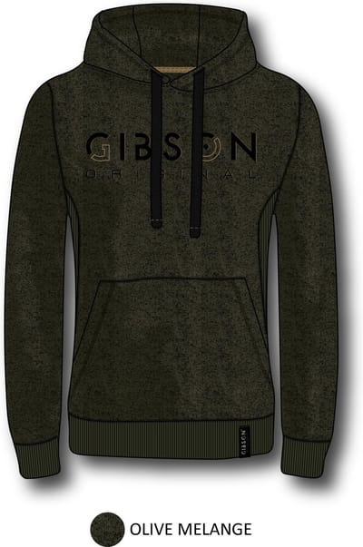 Gibson heren sweater olijfgroen melange - maat XXL