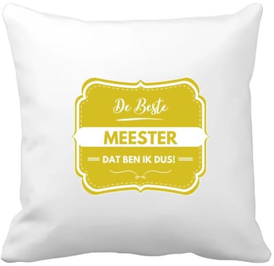 Akyol - de beste meester, dat ben ik dus Kussen hoes - Meester - iemand die een meester is - beste ooit - werk - collega - school - verjaardagscadeau - kado - gift - geschenk - afscheidscadeau - welkomscadeau - verrassing - 40 bij 40 cm