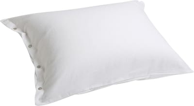 Yumeko kussensloop flanel wit 50x60 - Biologisch & ecologisch - 1 stuk