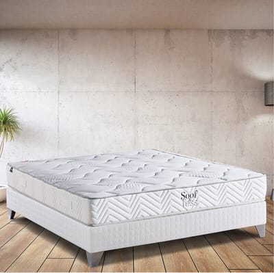 Soof&Tess - Gold Hybride Matras - Visco - 7 zones - Pocketvering - Stof met Aloë Vera - 180 x 200 cm