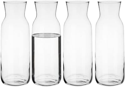 Glasmark Waterkan - 4x - 1L - glas - waterkaraf - schenkkan