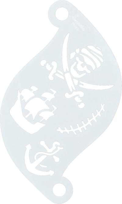 Superstar - Piraat - Pirate - Schmink Sjabloon - Face Paint Stencil