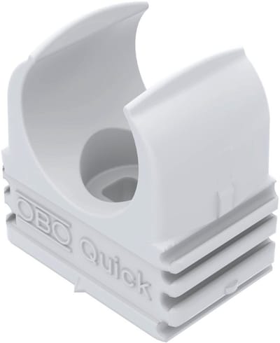 OBO Bettermann Quick-beugel moeilijk ontvlambaar M16 Polypropyleen zuiver wit RAL 9010, 2149351