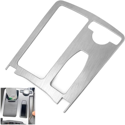 Ronte - Middenconsole Bekerhouderbekleding voor Mercedes Compatibel met C-Klasse W204 en E-Klasse W212 - Bescherming - Accessoire - Auto-interieur