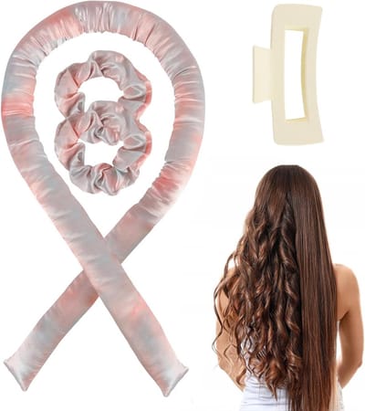 Zachte en comfortabele krulrollers voor hittevrije krullen, ideaal voor lang en medium haar, non-slip en perfect voor een wavy look tijdens de nacht
