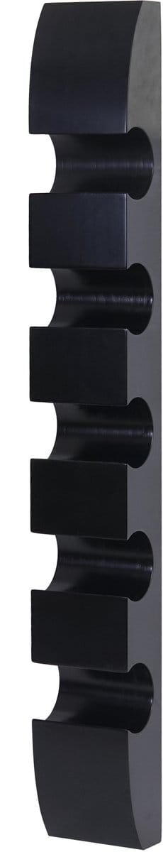 Wijnrek Colmar, flessenrek wandflessenhouder, voor 5 flessen 99x13x9cm ~ zwart