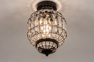 Lumidora Plafondlamp 74334 - Plafonniere - MO - E27 - Zwart - Metaal - ⌀ 22 cm