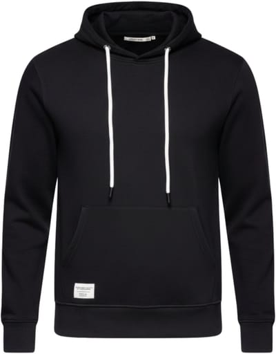 OMBRE Sweater - Regular Fit - Katoen - Lange Mouw Zwart S